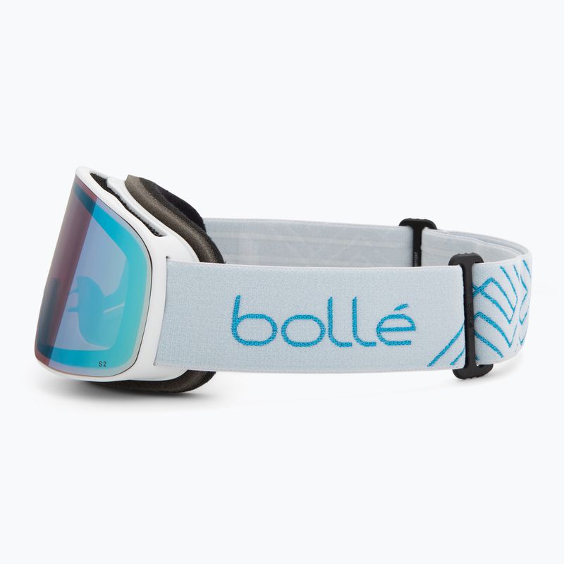 Предпазни ски очила Bollé Nevada Small white metallic blue matte/azure 4