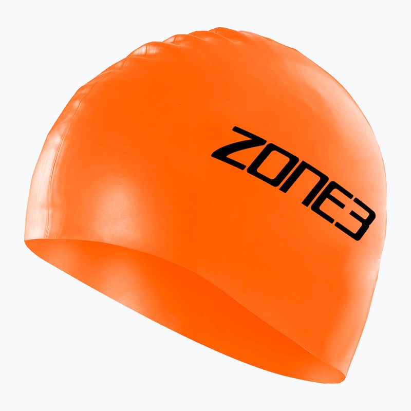 Шапка за плуване Zone3 High Vis оранжева SA18SCAP113 2