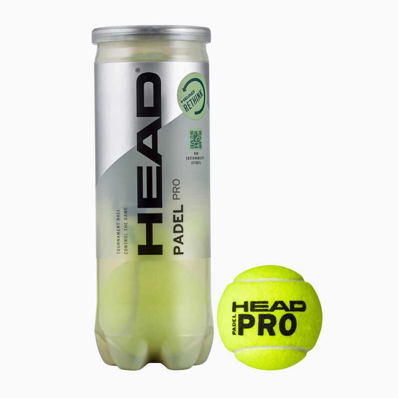 HEAD Pro топки за гребло 3 бр. жълти 575613