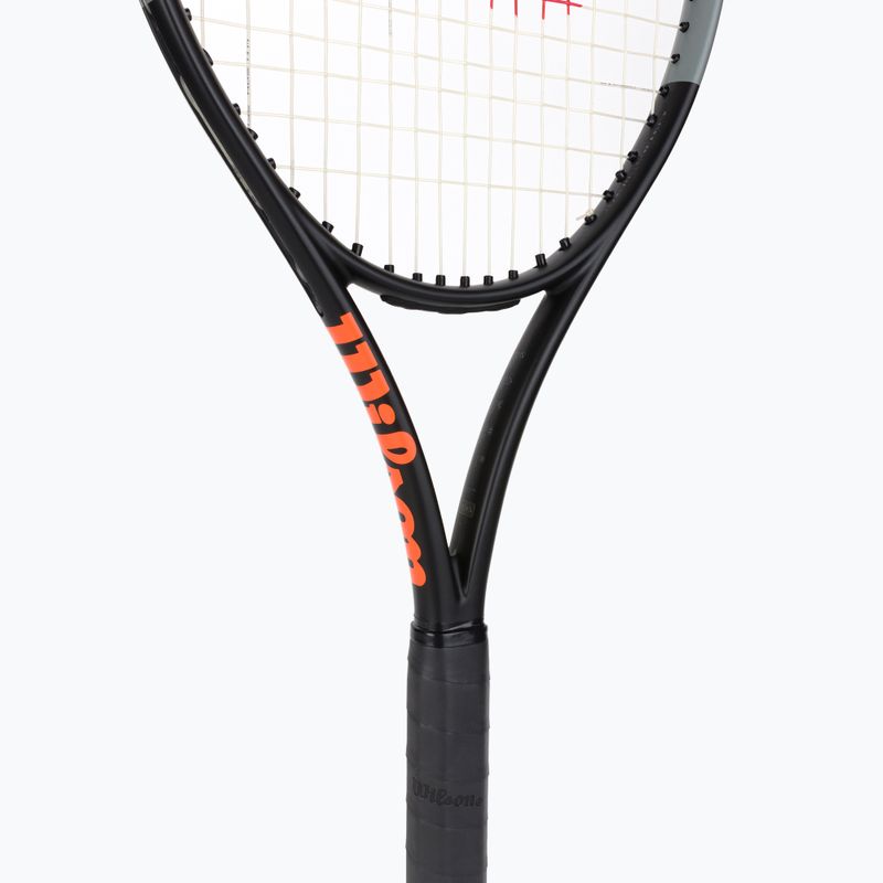 Ракета за тенис Wilson Burn 100 V4.0 черна и оранжева WR044710U 5