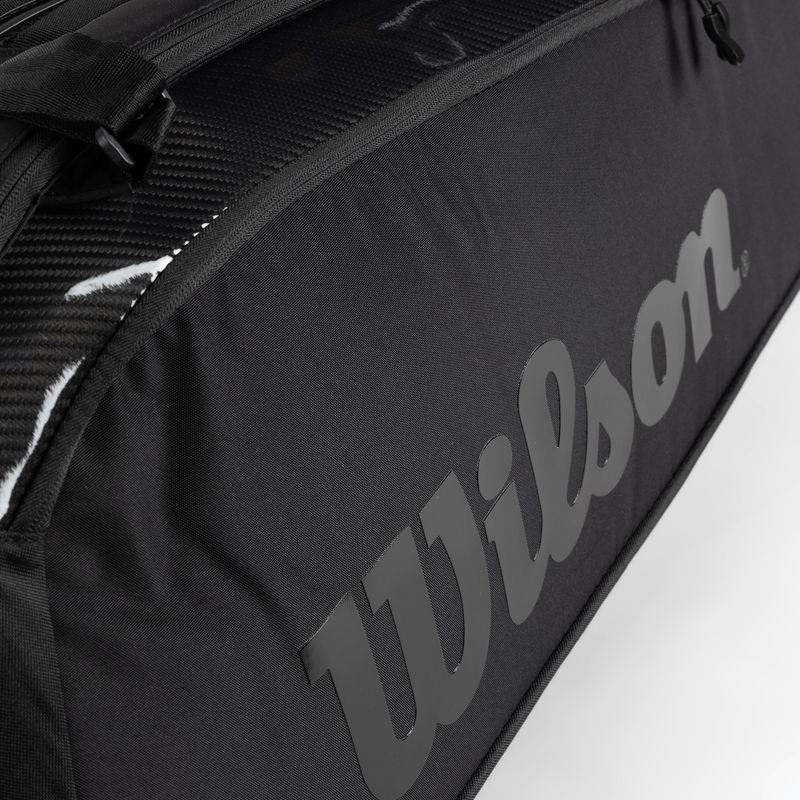 Чанта за тенис Wilson Super Tour 9 Pk Pro Staff черна WR8010601 5