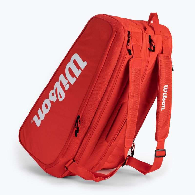 Чанта за тенис Wilson Super Tour 15 Pk червена WR8010301