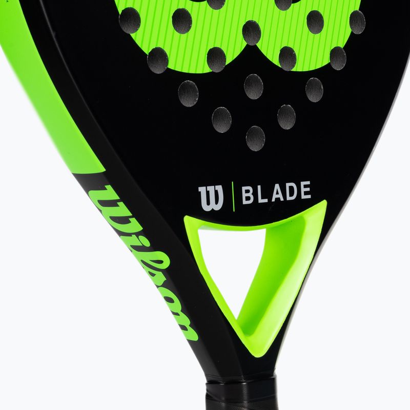 Ракета за падел Wilson Blade Team V2 черна/зелена 4
