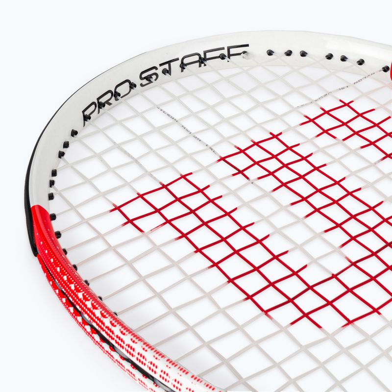 Wilson Pro Staff Precision Team 103 тенис ракета червено и бяло WR080510U 6