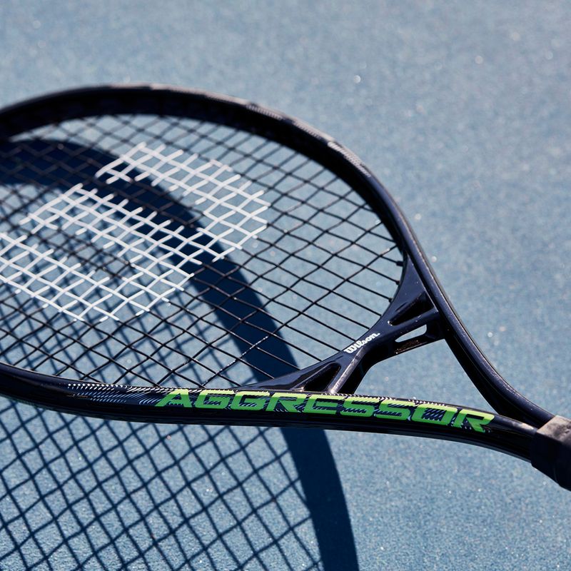 Wilson Aggressor 112 тенис ракета черно-зелена WR087510U 9
