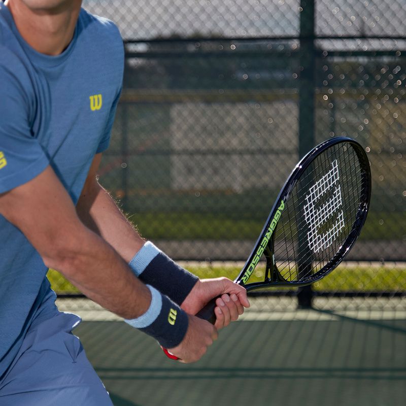 Wilson Aggressor 112 тенис ракета черно-зелена WR087510U 13