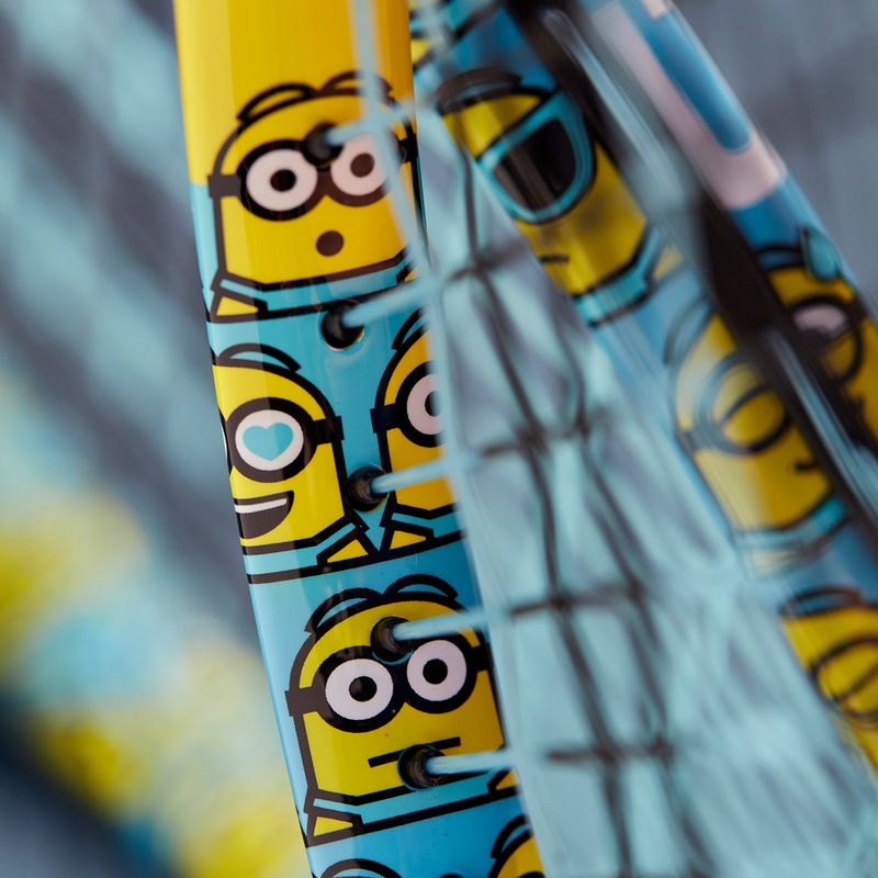 Детска тенис ракета Wilson Minions 2.0 Jr 25 синьо/жълто WR097310H 9