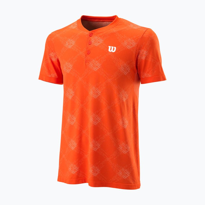 Wilson PWR SMLS Henley III Мъжка тениска Orange WRA804501