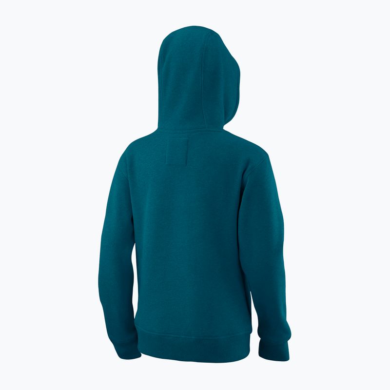 Детска качулка Wilson Script Cotton PO Hoody синя WRA769219 6