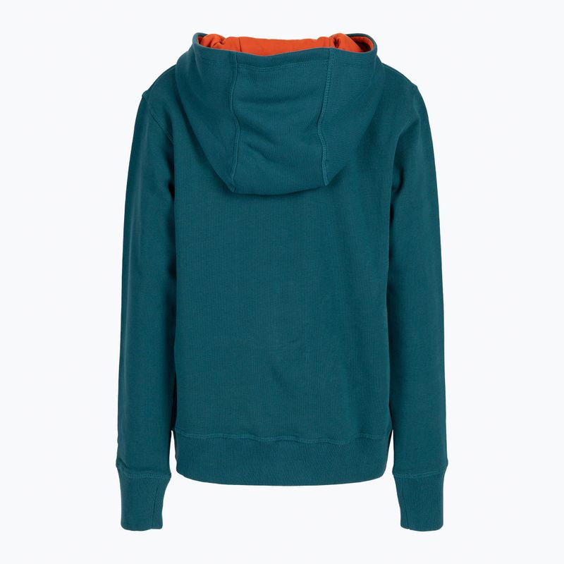 Детска качулка Wilson Script Cotton PO Hoody синя WRA769219 2