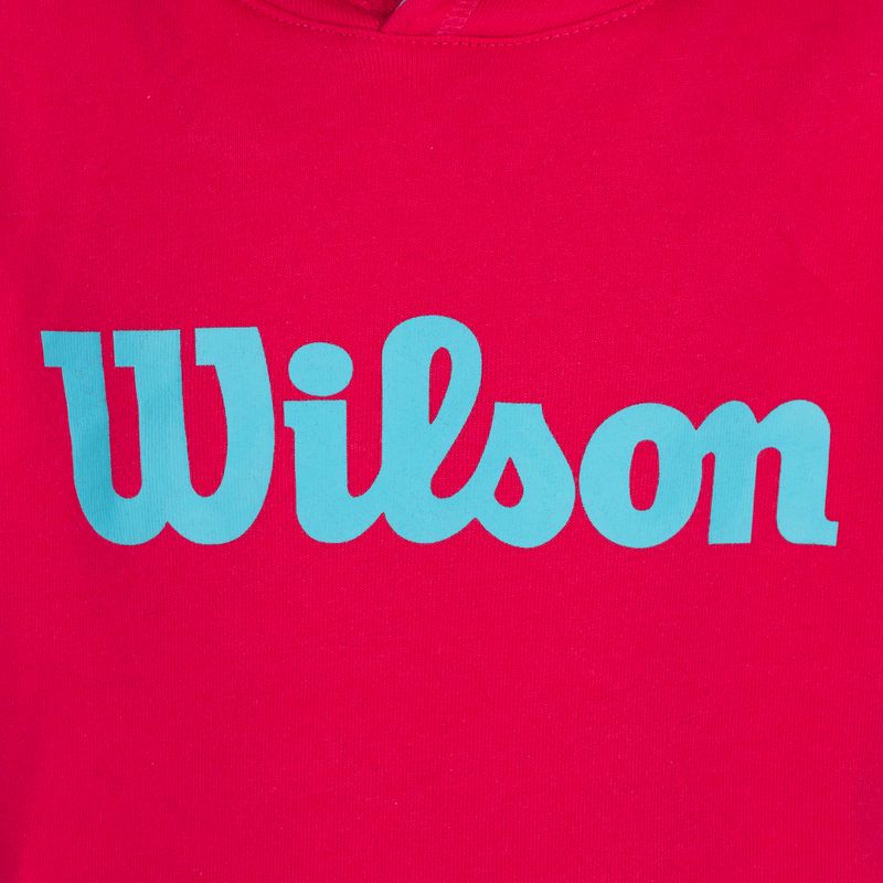 Детска качулка Wilson Script Cotton PO Hoody pink WRA769221 3
