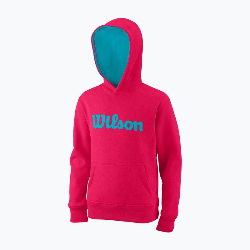 Детска качулка Wilson Script Cotton PO Hoody pink WRA769221 5