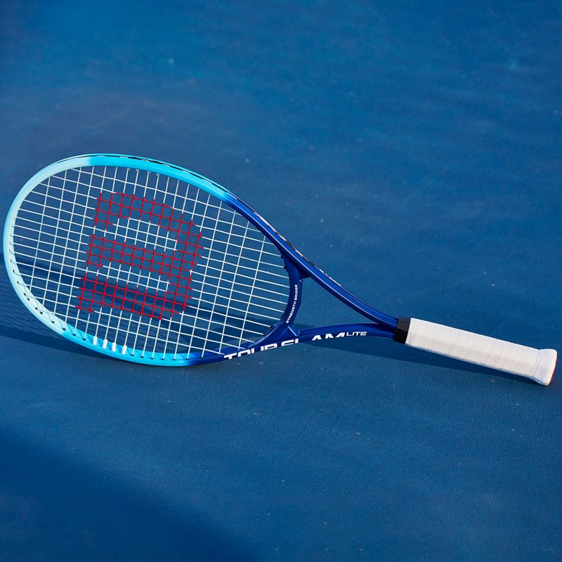 Ракета за тенис Wilson Tour Slam Lite в бяло и синьо WR083610U 9