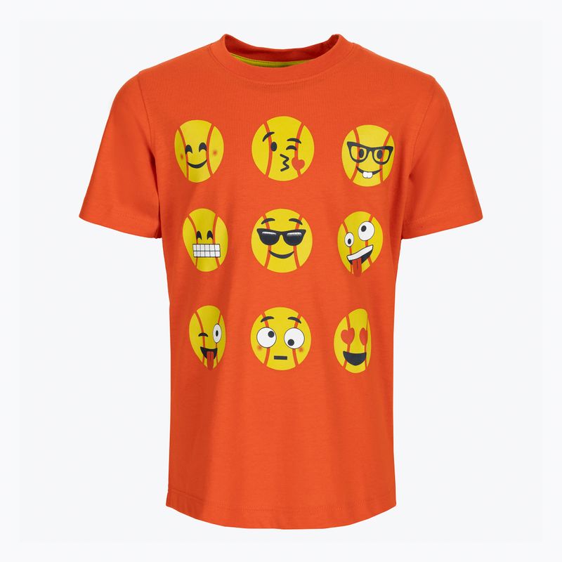 Детска тениска Wilson Emoti-Fun Tech Tee Orange WRA807403