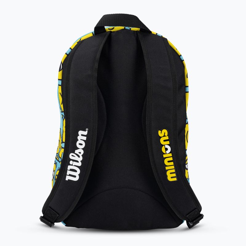 Wilson Minions 2.0 Team blue yellow black детска раница за тенис 3