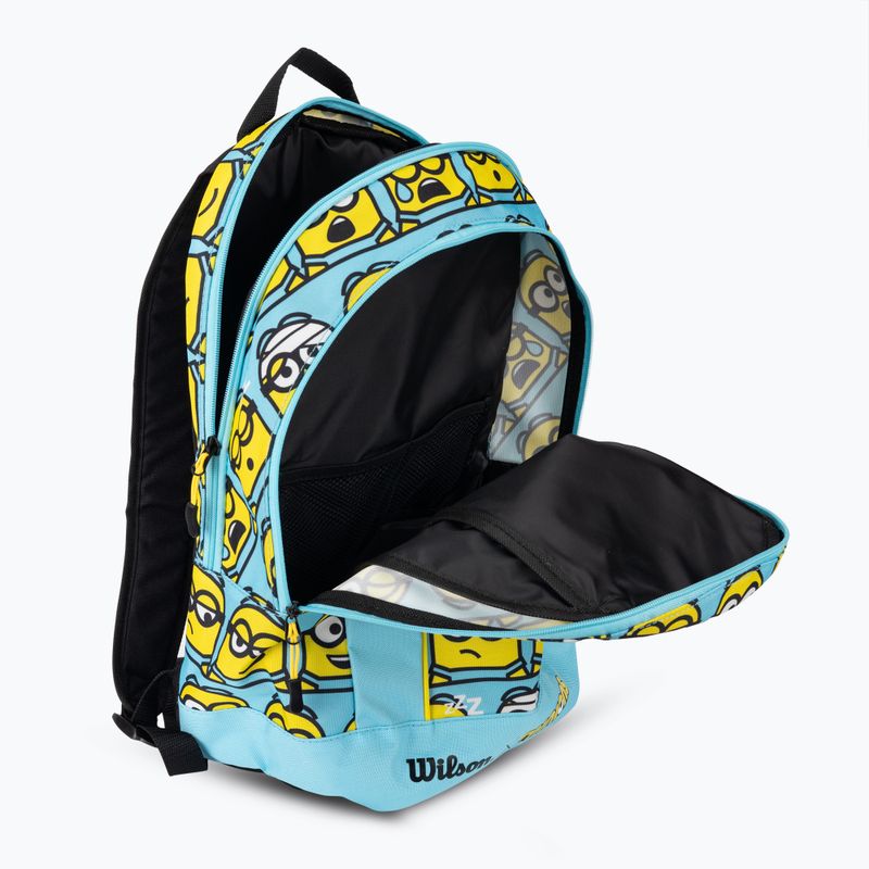 Wilson Minions 2.0 Team blue yellow black детска раница за тенис 4
