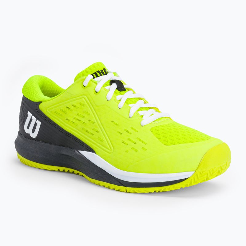 Wilson Rush Pro Ace Safety детски обувки за тенис в черно и жълто WRS331140