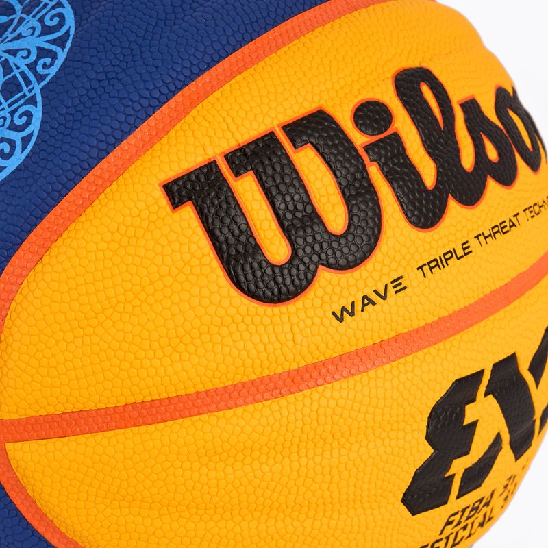 Wilson Fiba 3x3 Game Ball Paris Retail баскетбол 2024 синьо/жълто размер 6 3