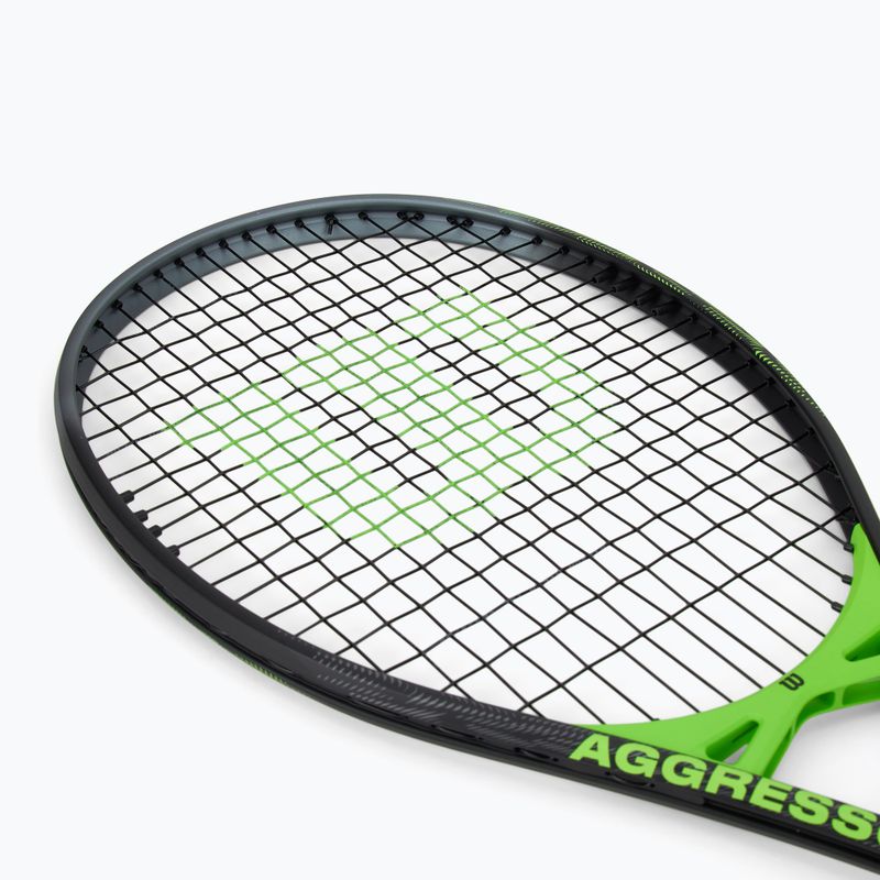 Ракета за тенис Wilson Aggressor черна/зелена 5