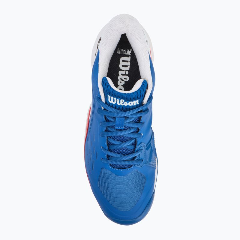Мъжки обувки за тенис Wilson Rush Pro Ace Clay deja vu blue/ white/ infrared 5
