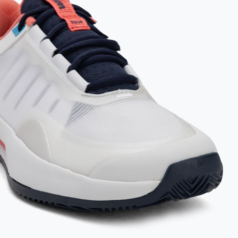 Дамски обувки за тенис Wilson Intrigue Tour Clay W white/ navy blazer/ dubarry 7