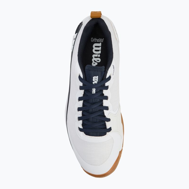 Мъжки обувки за тенис Wilson Rush Pro 4.5 Clay RG white/ navy blazer/ gum 5
