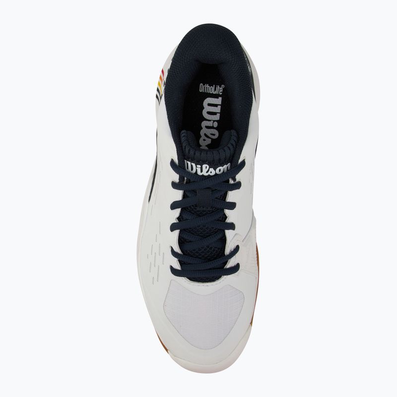 Мъжки обувки за тенис Wilson Rush Pro Ace Clay RG white/ navy blazer/ gum 5