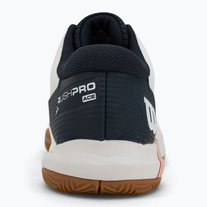 Мъжки обувки за тенис Wilson Rush Pro Ace Clay RG white/ navy blazer/ gum 6