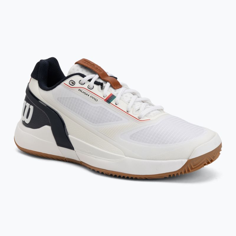 Мъжки тенис обувки Wilson Rush Pro 5 Clay white/navy blazer/gum