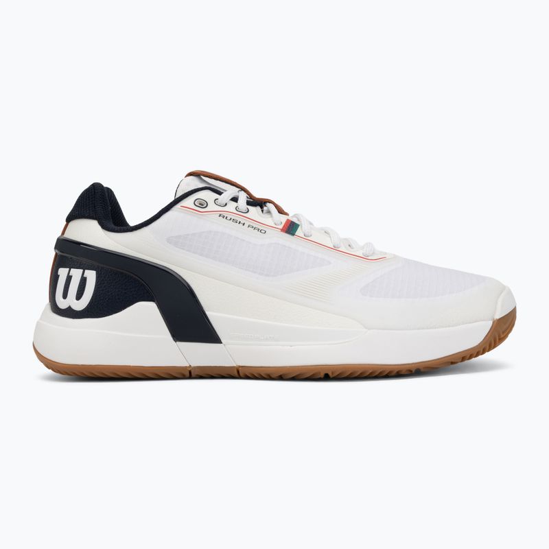 Мъжки тенис обувки Wilson Rush Pro 5 Clay white/navy blazer/gum 2