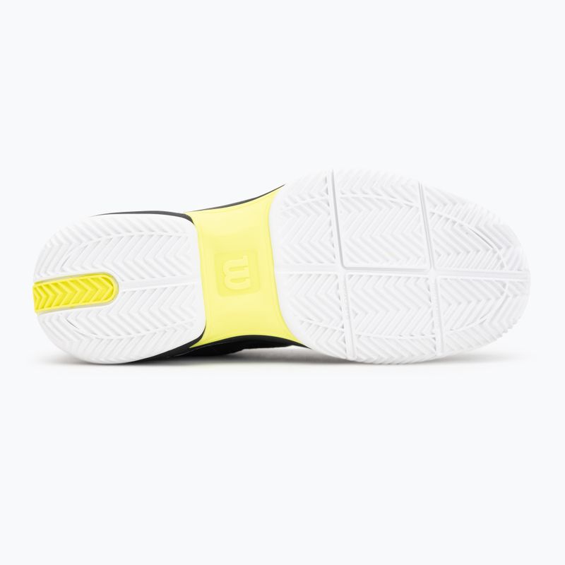Мъжки тенис обувки Wilson Rush Lite 5 Clay black/white/safety yellow 4