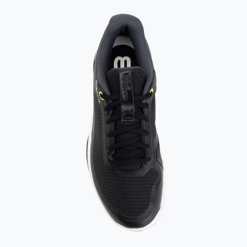 Мъжки тенис обувки Wilson Rush Lite 5 Clay black/white/safety yellow 5