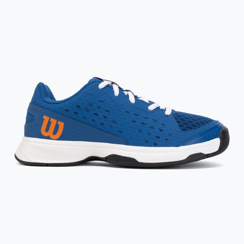Детски тенис обувки Wilson Rush Pro Ace L Jr déjà vu blue/orange tiger/white 2
