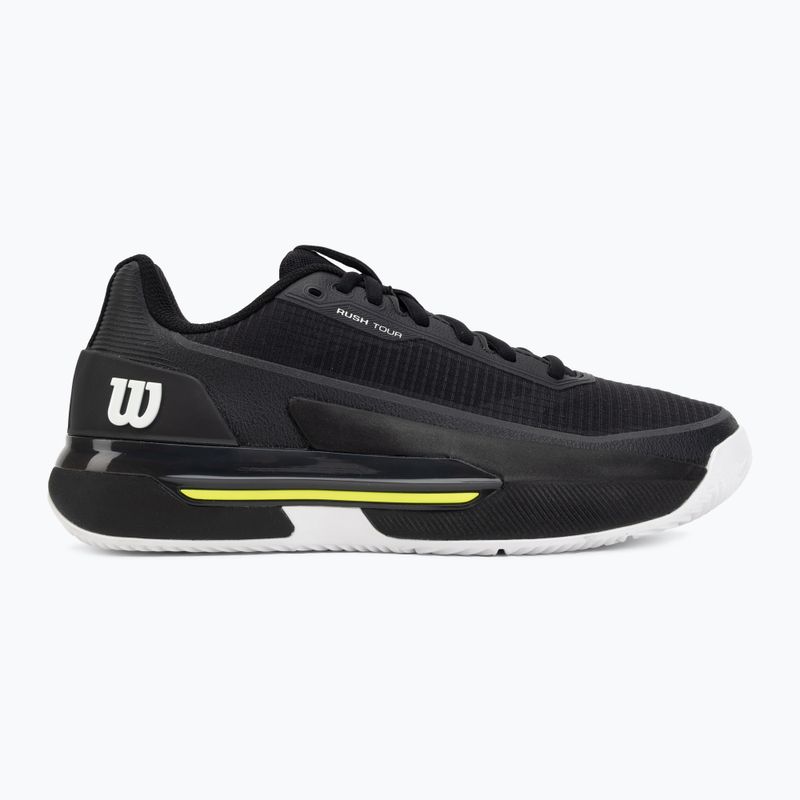Мъжки тенис обувки Wilson Rush Pro 5 Tour Clay black/white/safety yellow 2
