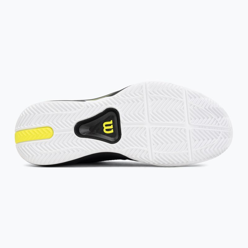 Мъжки тенис обувки Wilson Rush Pro 5 Tour Clay black/white/safety yellow 4