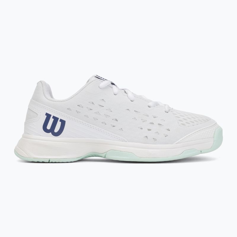 Детски тенис обувки Wilson Rush Pro Ace L Jr white/bay/skip blue 2