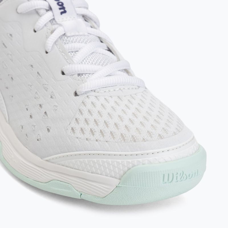 Детски тенис обувки Wilson Rush Pro Ace L Jr white/bay/skip blue 7