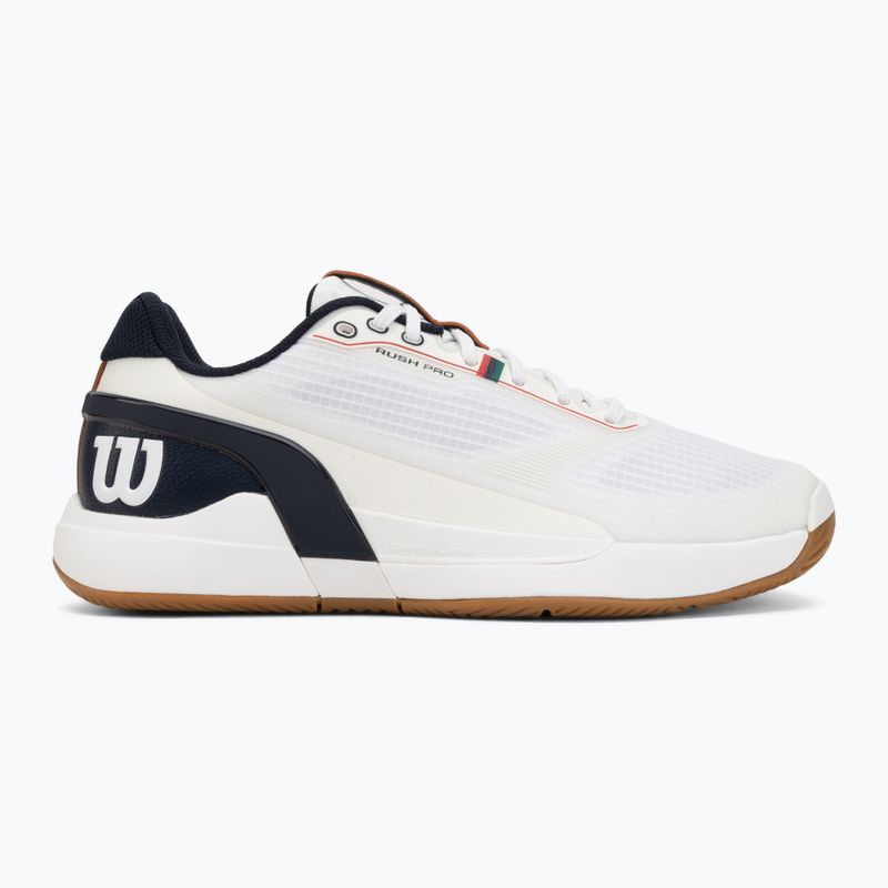 Мъжки тенис обувки Wilson Rush Pro 5 white/navy blazer/gum 2