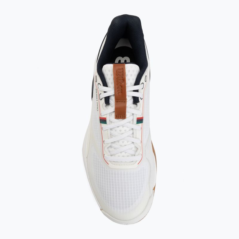 Мъжки тенис обувки Wilson Rush Pro 5 white/navy blazer/gum 5