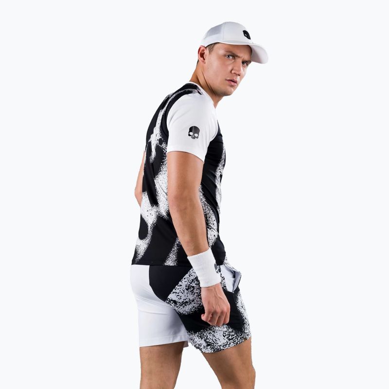 Мъжка тениска HYDROGEN Spray Tech Tennis Shirt бяла T00502001 3