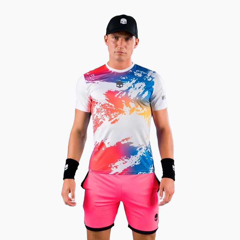 Мъжка тениска HYDROGEN Brush Tech Tennis Shirt бяла T00516001 2