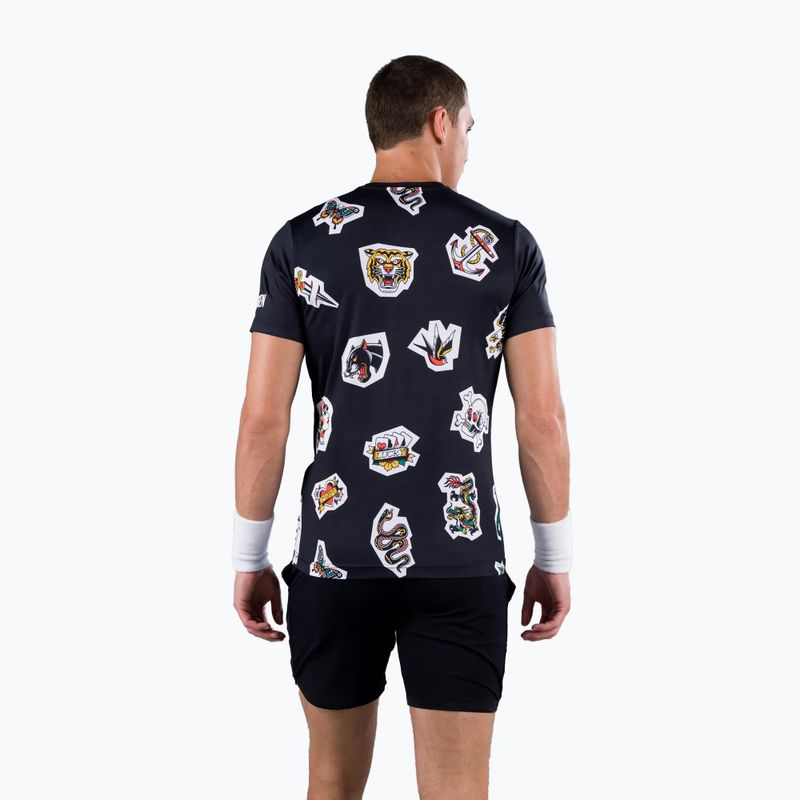 Мъжка тениска HYDROGEN Tattoo Tech Tennis Shirt black T00504007 2