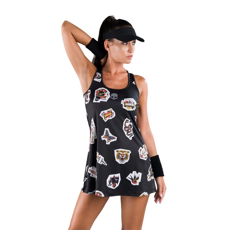 Рокля за тенис HYDROGEN Tattoo Tech black T01522007