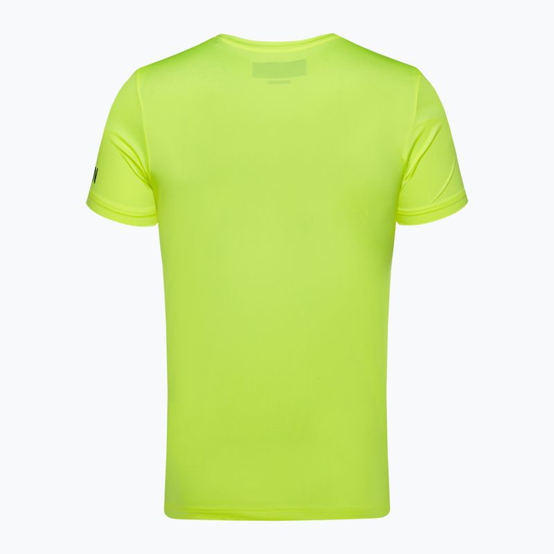Мъжка тениска за тенис HYDROGEN Basic Tech Tee във флуоресцентно жълто 5