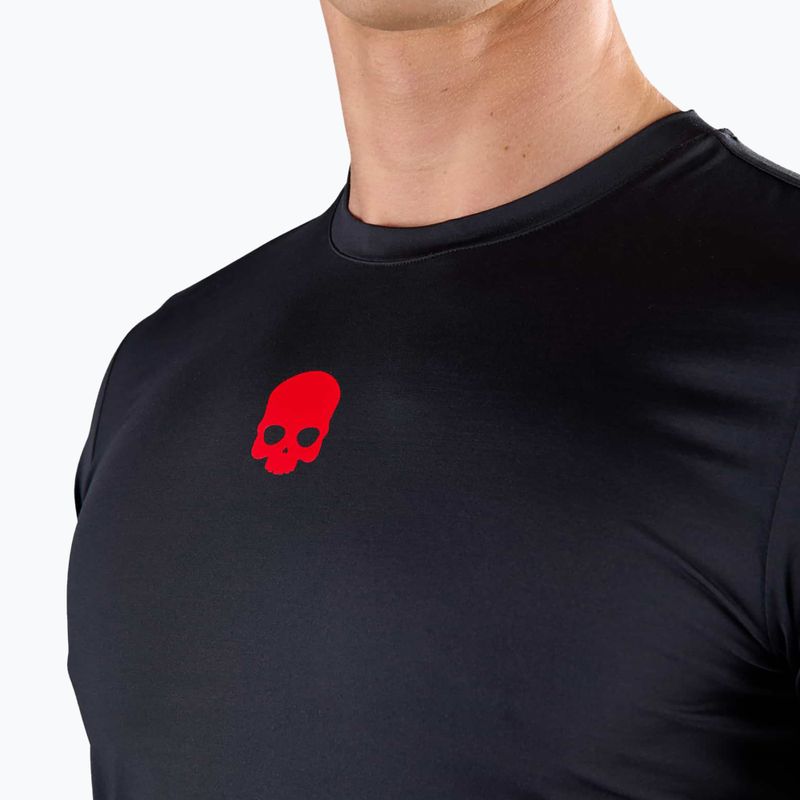Мъжка тениска за тенис HYDROGEN Panther Tech Tee black/red 3