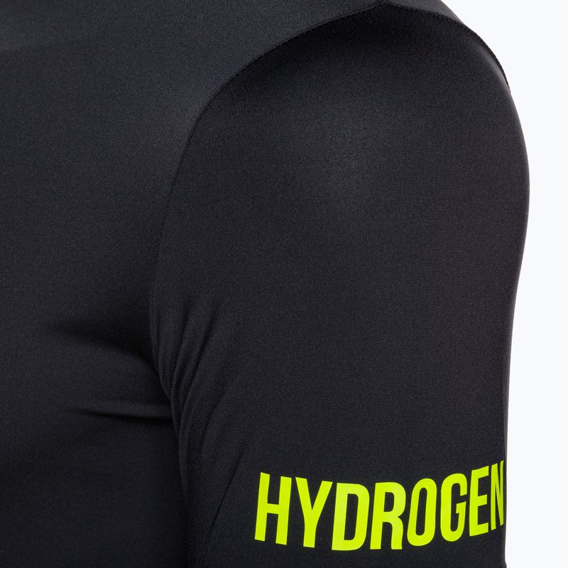 Мъжка тениска за тенис HYDROGEN Panther Tech Tee black/yellow 8