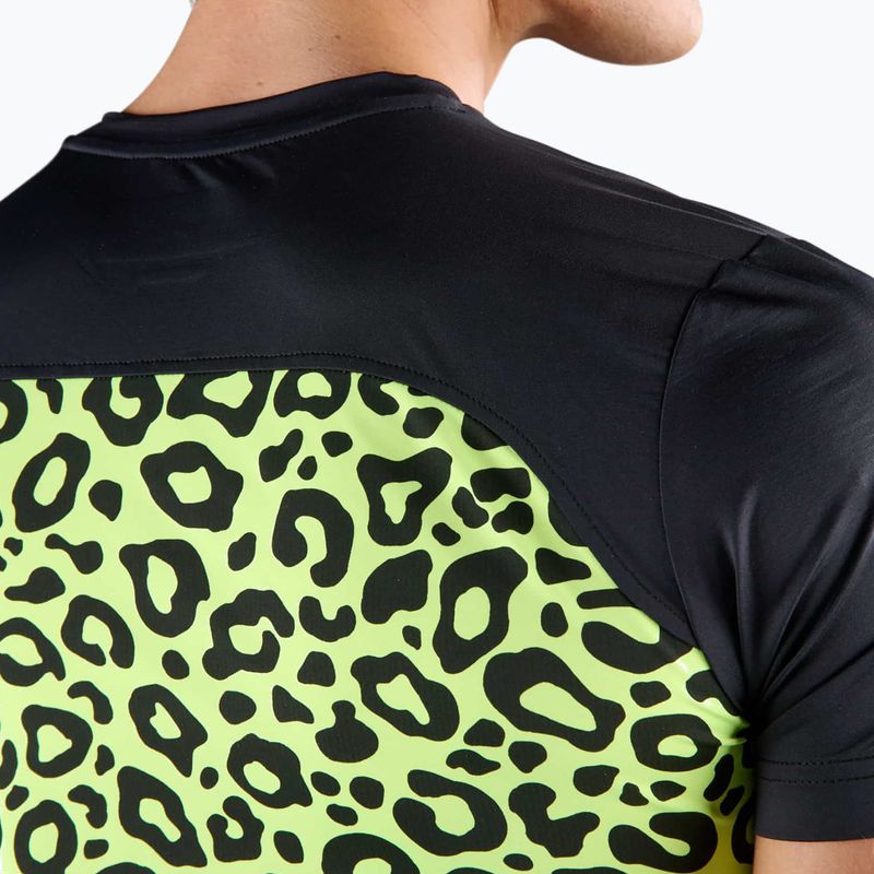 Мъжка тениска за тенис HYDROGEN Panther Tech Tee black/yellow 4