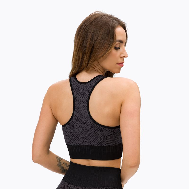 Женски сутиен за тренировка Gym Glamour Top Snake grey 366 3