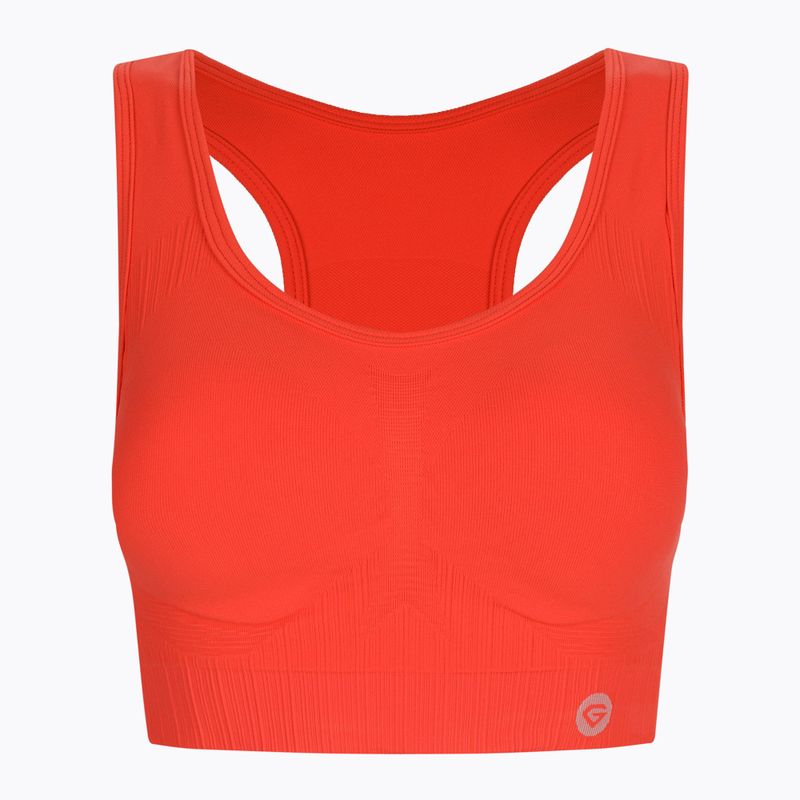 Дамски тренировъчен сутиен Gym Glamour push up orange 372 5