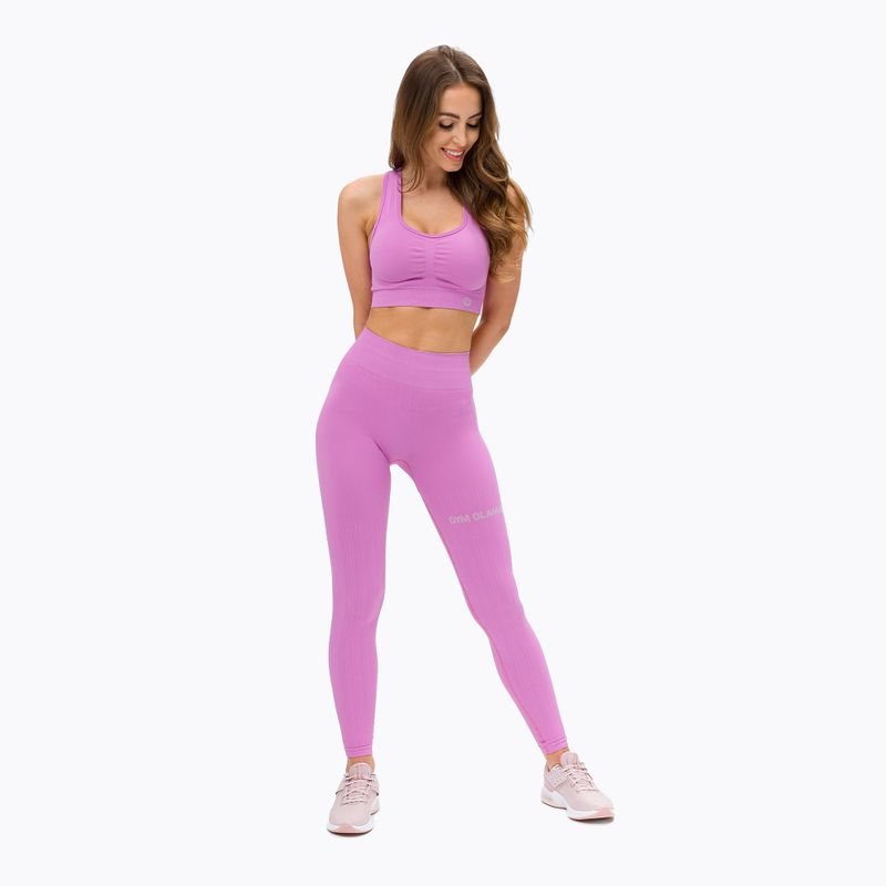 Дамски сутиен за тренировка Gym Glamour push up pink 371 2